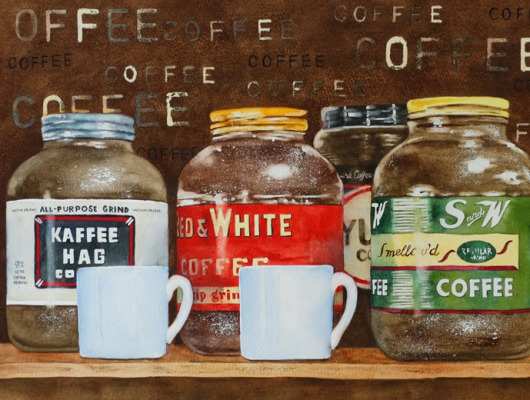 HONORABLE MENTION: "Coffee Jars" by Deb Ward